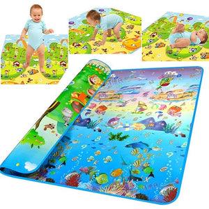 Mat Playmat with Non-Slip Design Playtime Collection ABC, Numbers, Shapes and Animals Educational Area Rug for Kids Bedroom Playroom